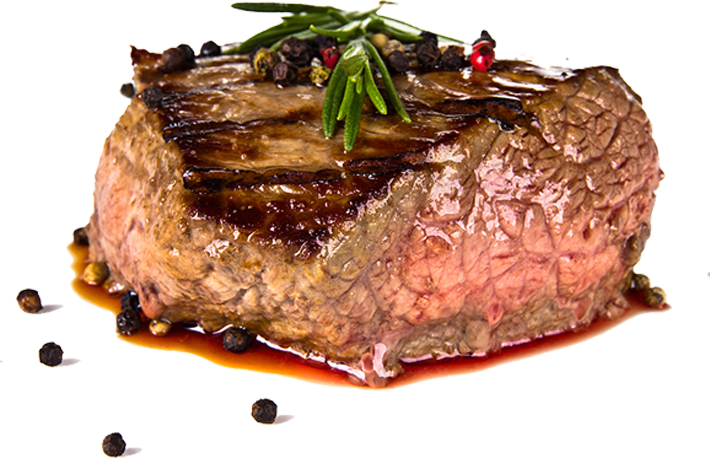 Garnished Steak
